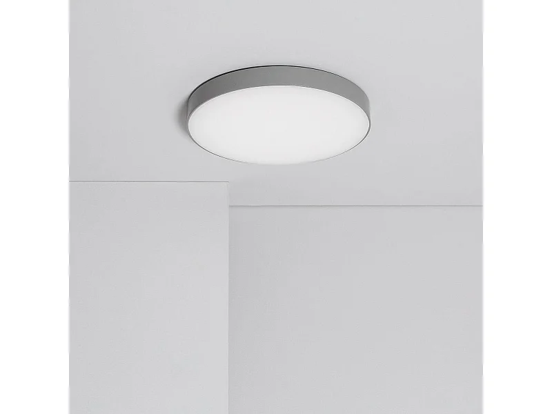 Plafonnier LED Rond 18W Dimmable Ø180 mm Gris