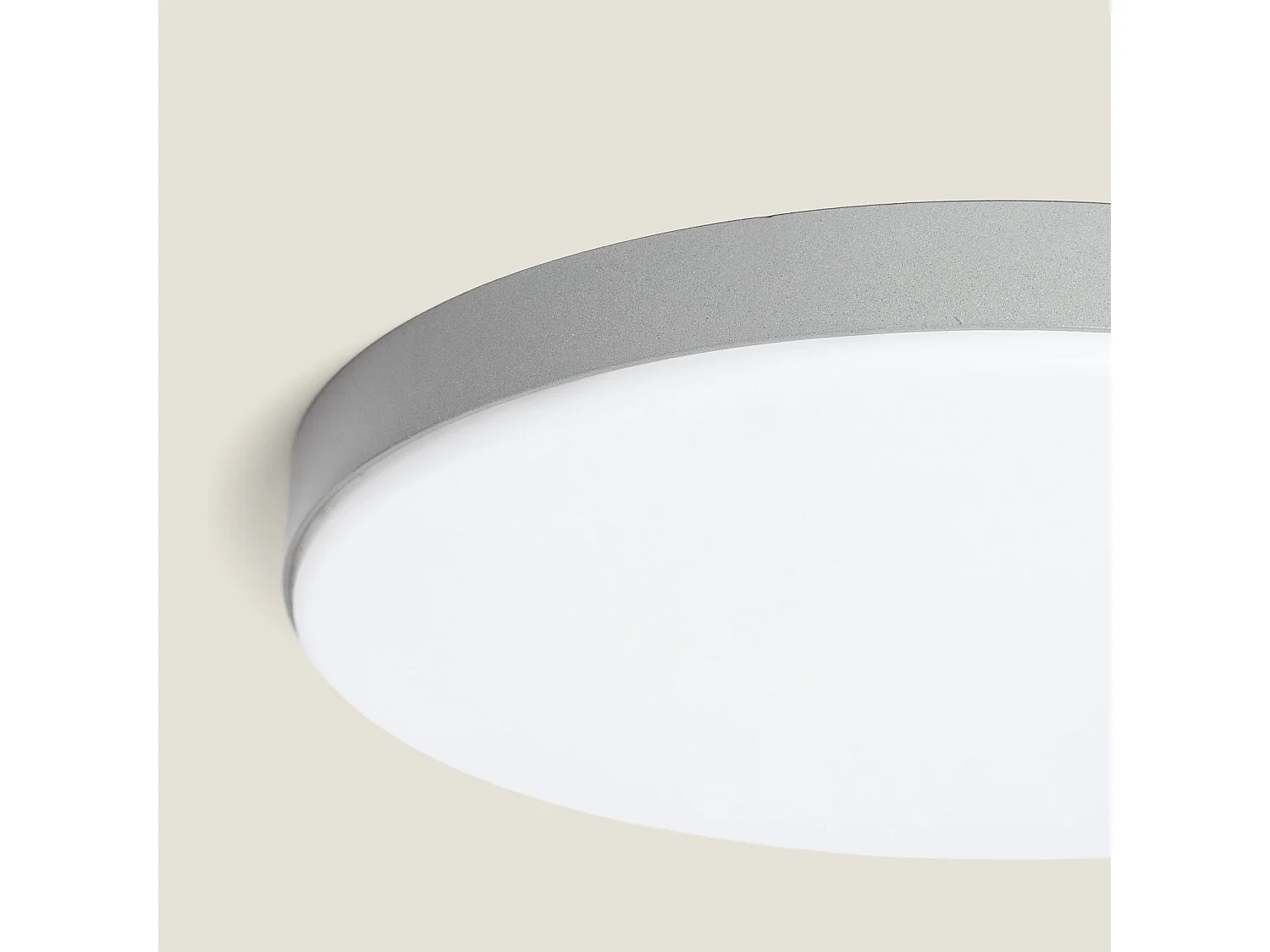Plafonnier LED Extérieur Rond 24W Dimmable Ø220 mm Gris
