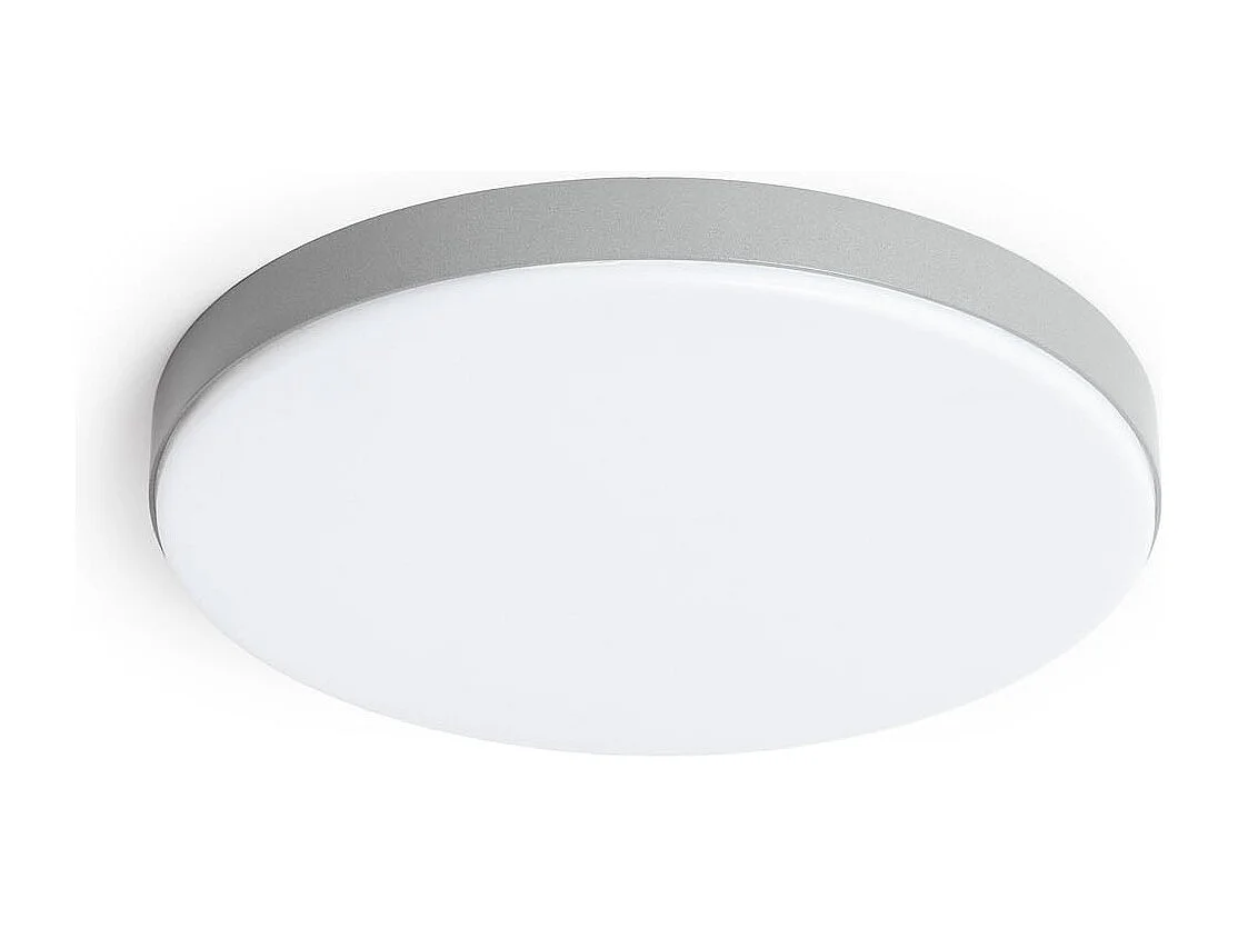 Plafonnier LED Extérieur Rond 24W Dimmable Ø220 mm Gris