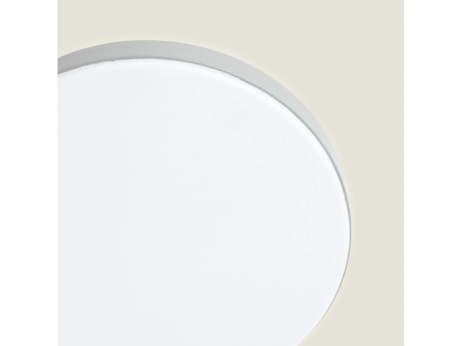 Plafonnier LED Extérieur Rond 24W Dimmable Ø220 mm Gris