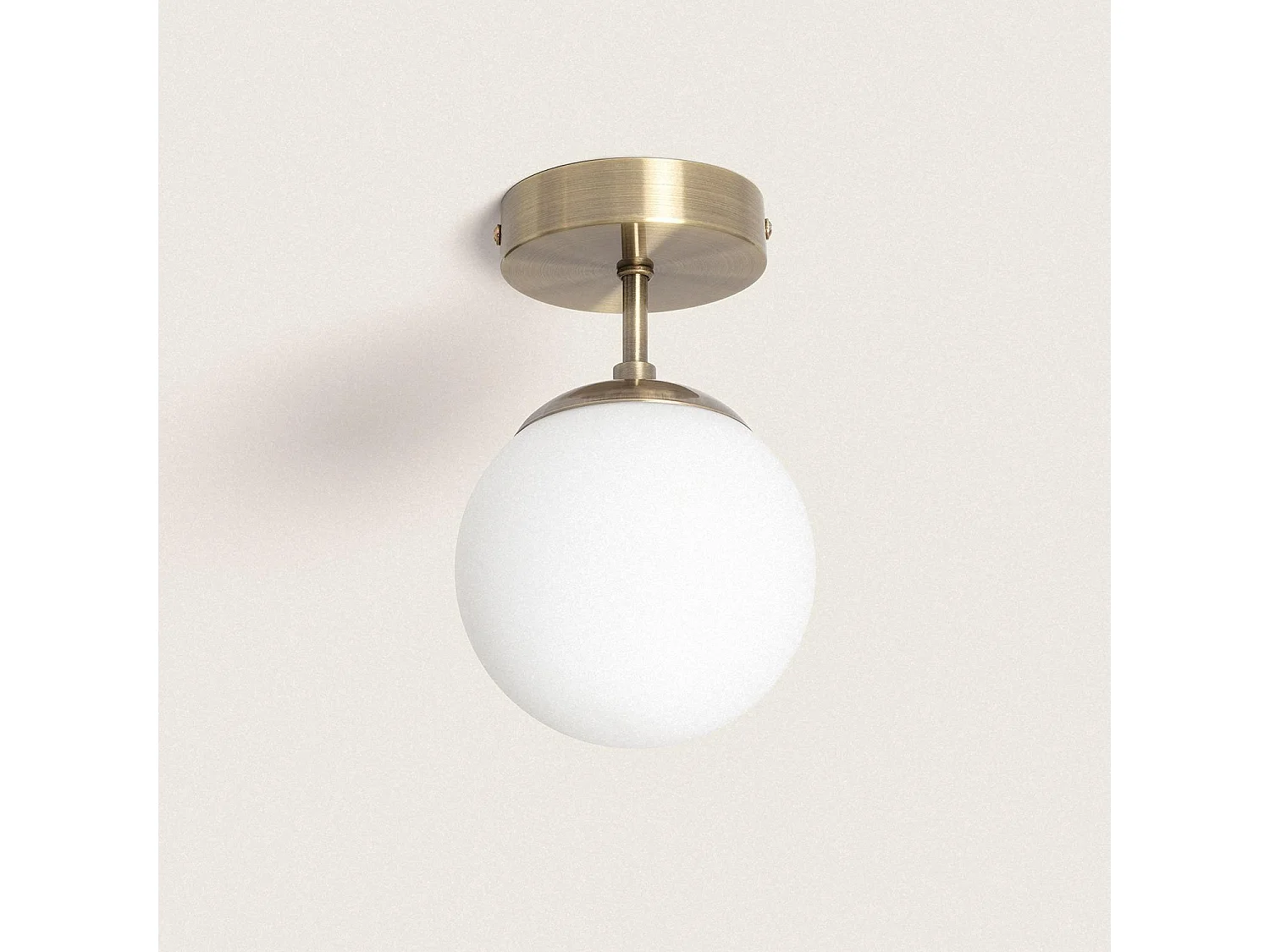Lampada a sospensione Giocoliere in vetro bianco lucido