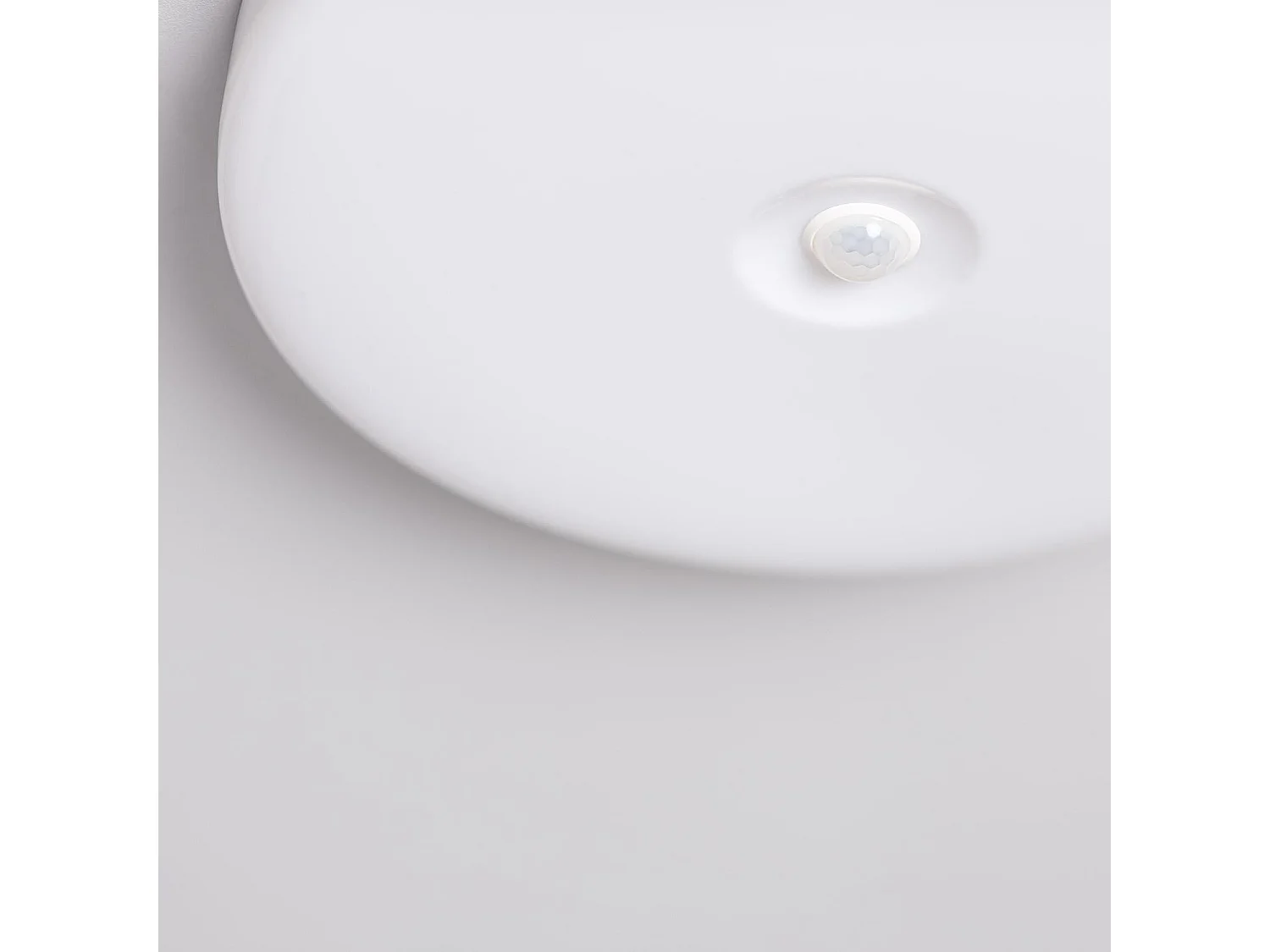 Plafonnier LED Rond 18W No Flicker Ø290 mm avec Détecteur de Présence PIR et Crépusculaire  Blanc