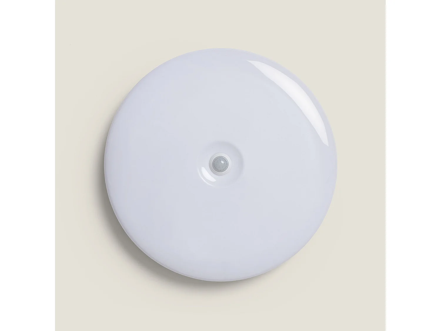 Plafoniera LED 18W Circolare Ø290 mm No Flicker con Sensore di Movimento PIR e Crepuscolare Bianco
