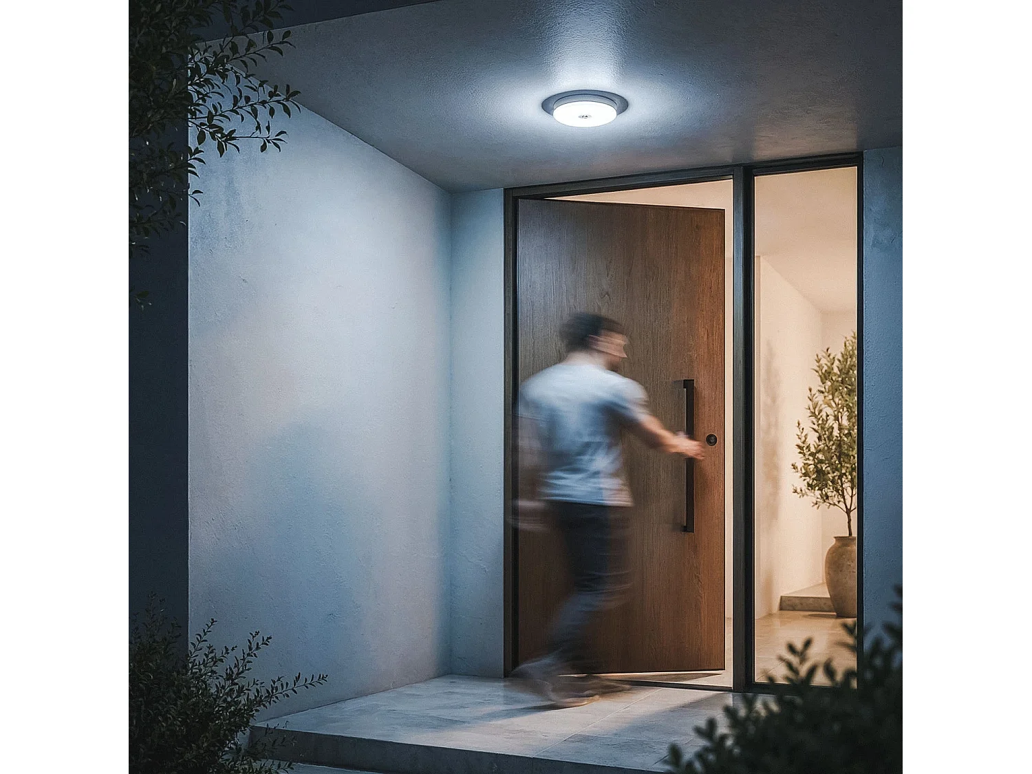 Plafón LED 18W Circular Ø290 mm con Sensor de Movimiento PIR Blanco