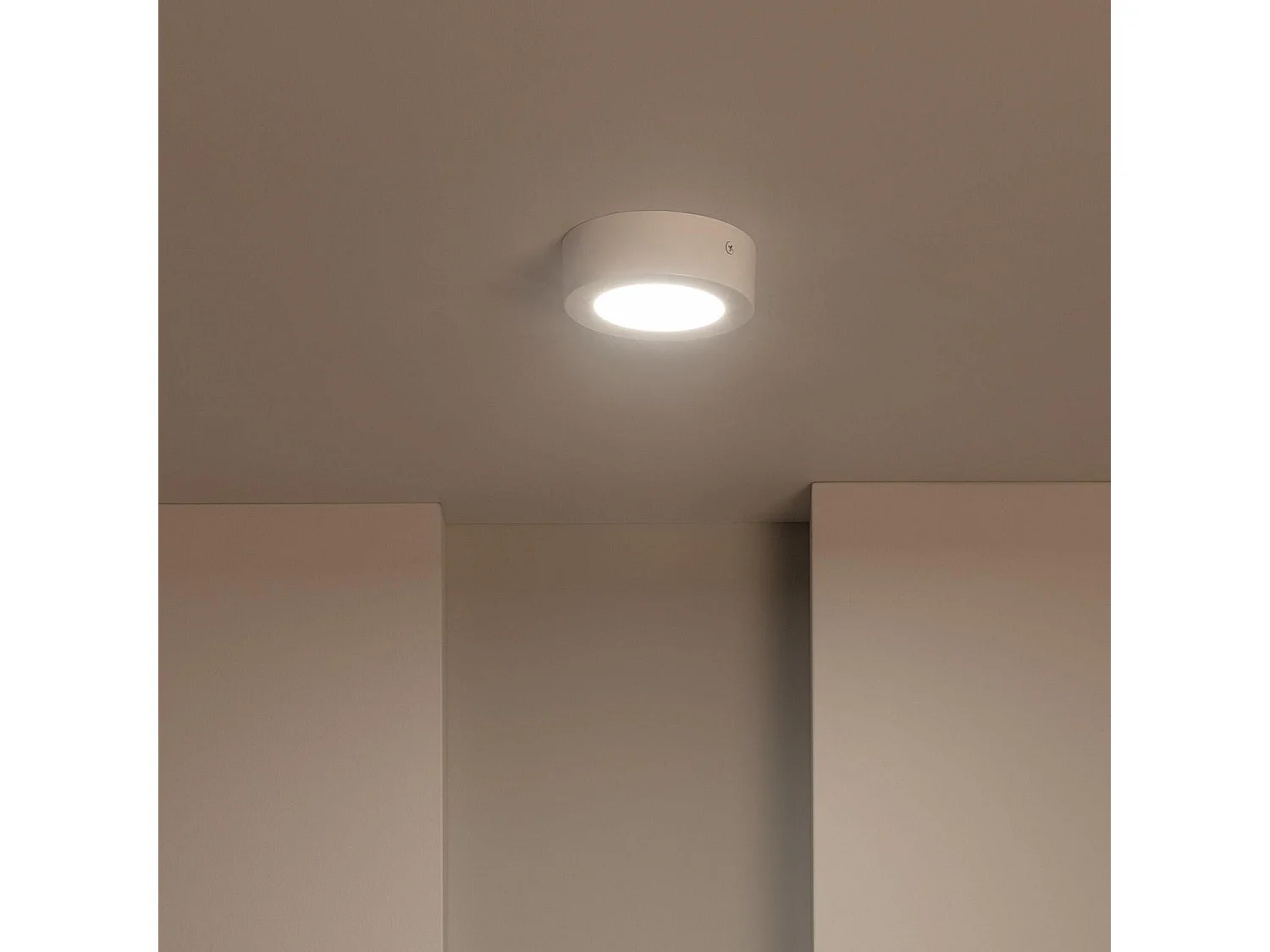 Plafoniera LED 6W Circolare Ø120 mm 4000K Bianco Naturale