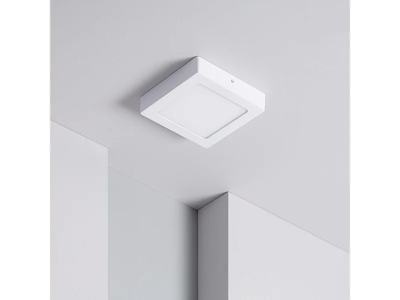 Plafoniera LED Quadrata 12W 170x170 mm 6000K Bianco Freddo
