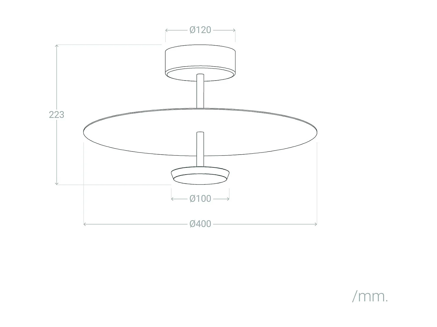 Plafonnier LED Aluminium Ariella 10,5 W Blanc