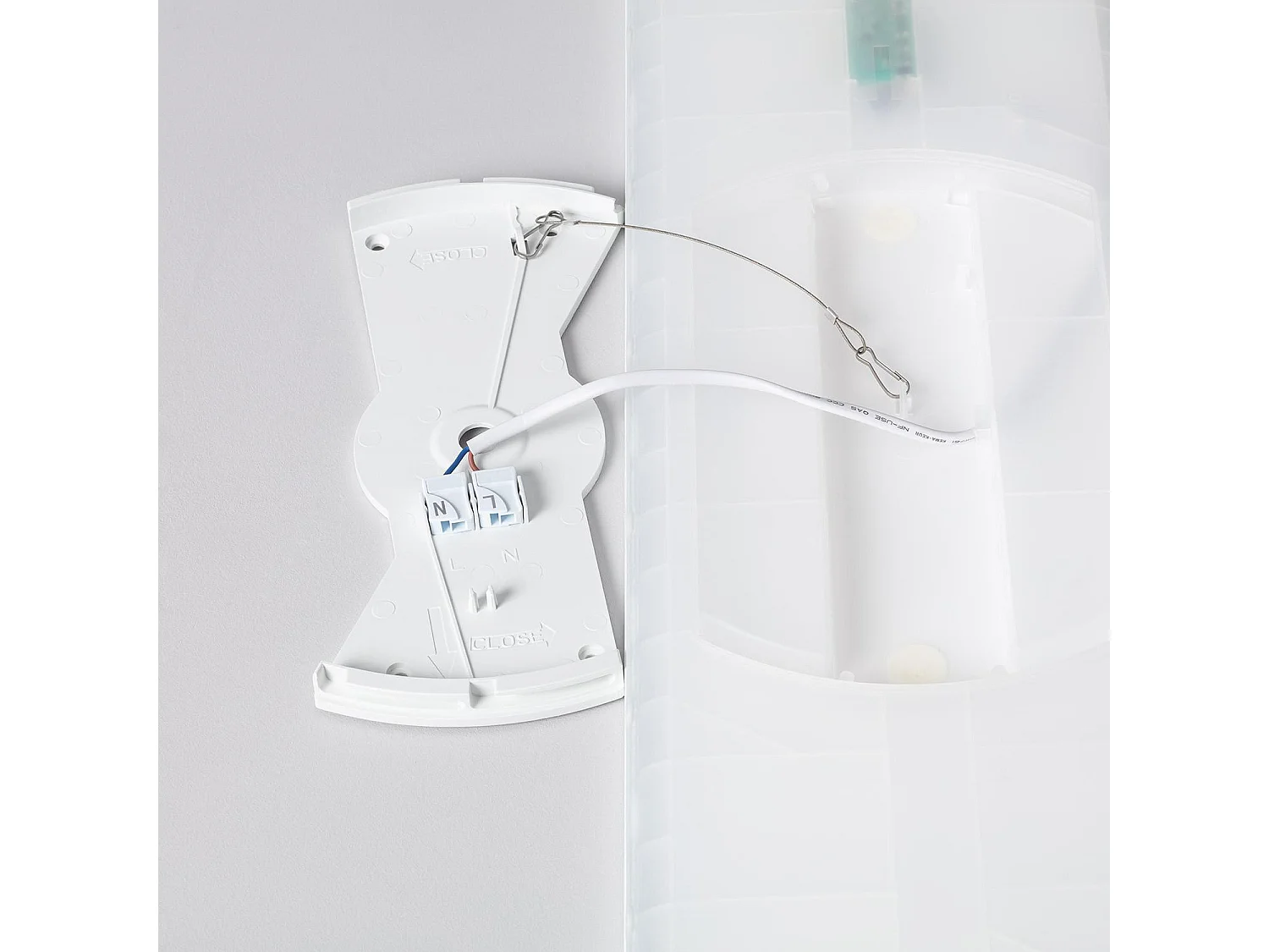 Plafoniera LED 24W Rettangolare SwitchCCT Selezionabile 580x200 mm Doppia Luce Selezionabile (Caldo-Naturale-Freddo)