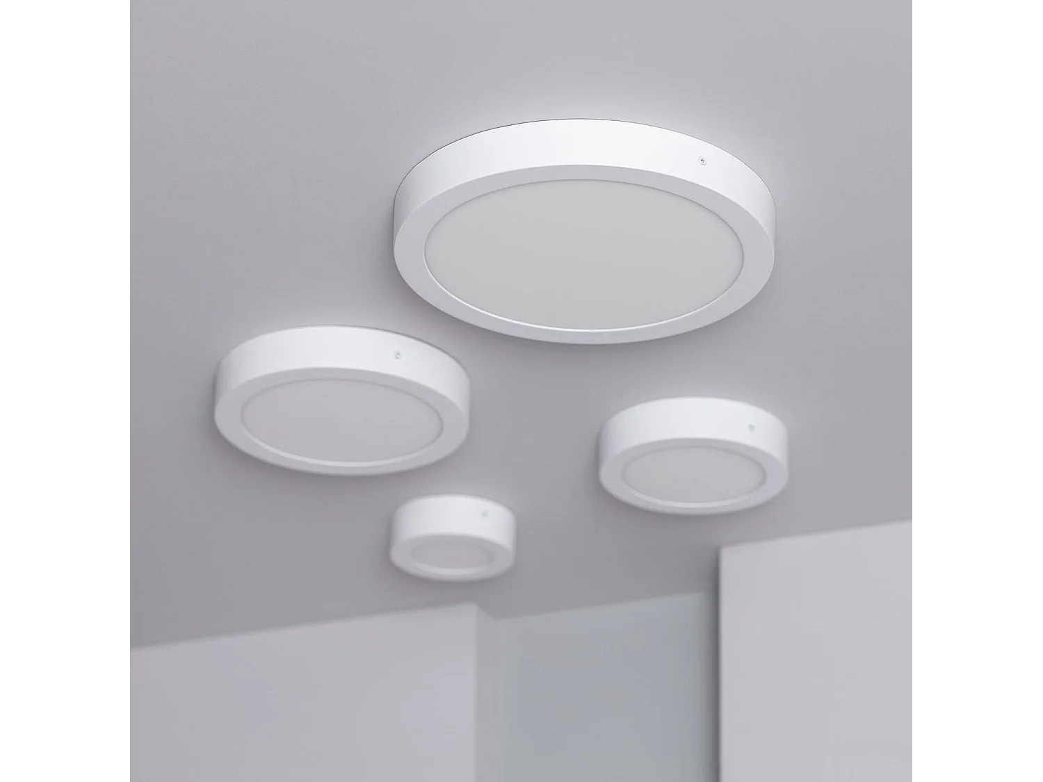 Plafón LED 18W Circular Ø225 mm 6000K Blanco Frío