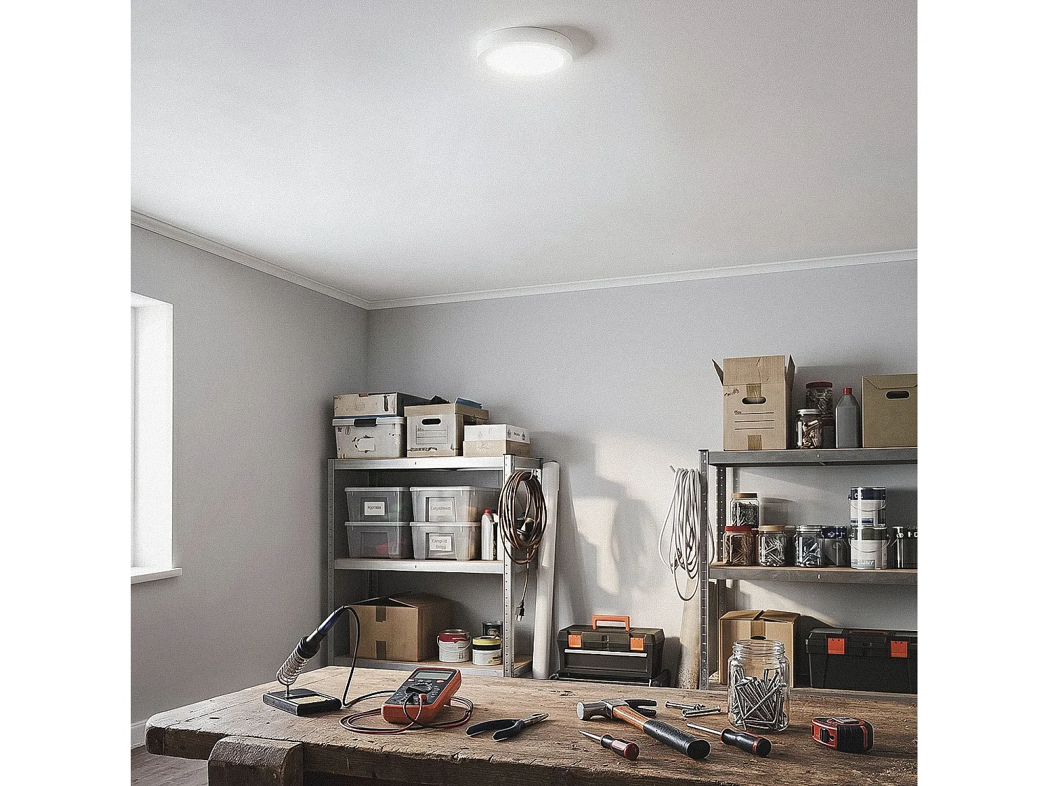 Plafón LED 18W Circular Ø225 mm 6000K Blanco Frío