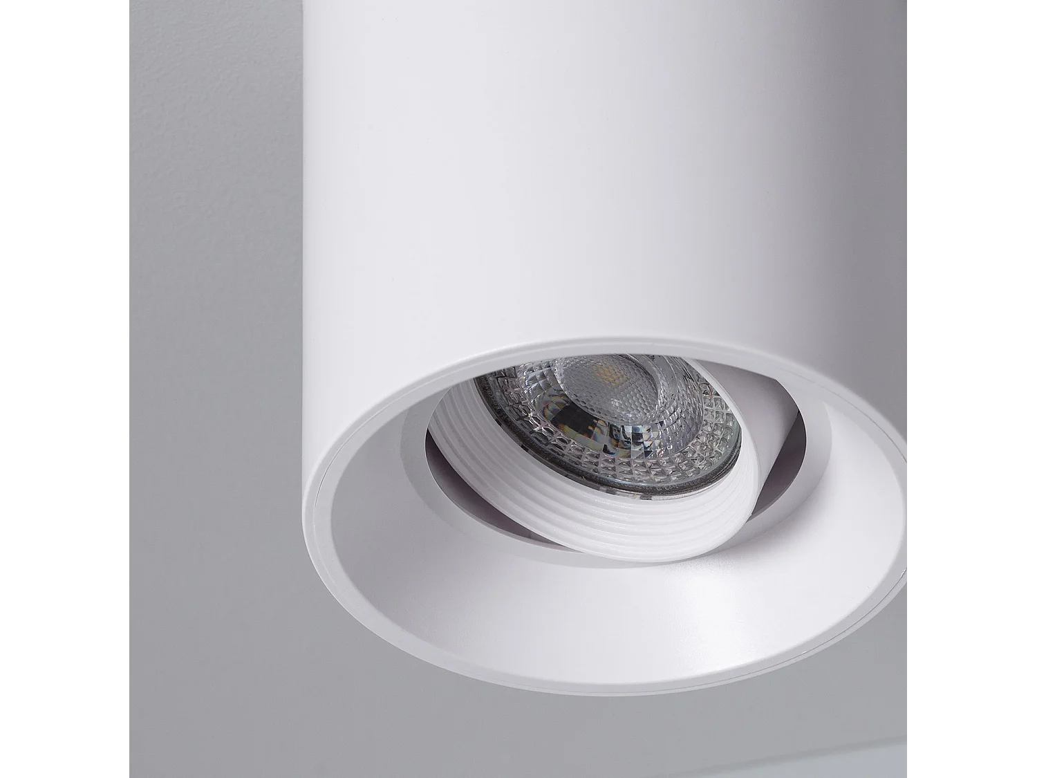 Plafonnier Space Blanc avec Ampoule GU10  6000K Blanc froid