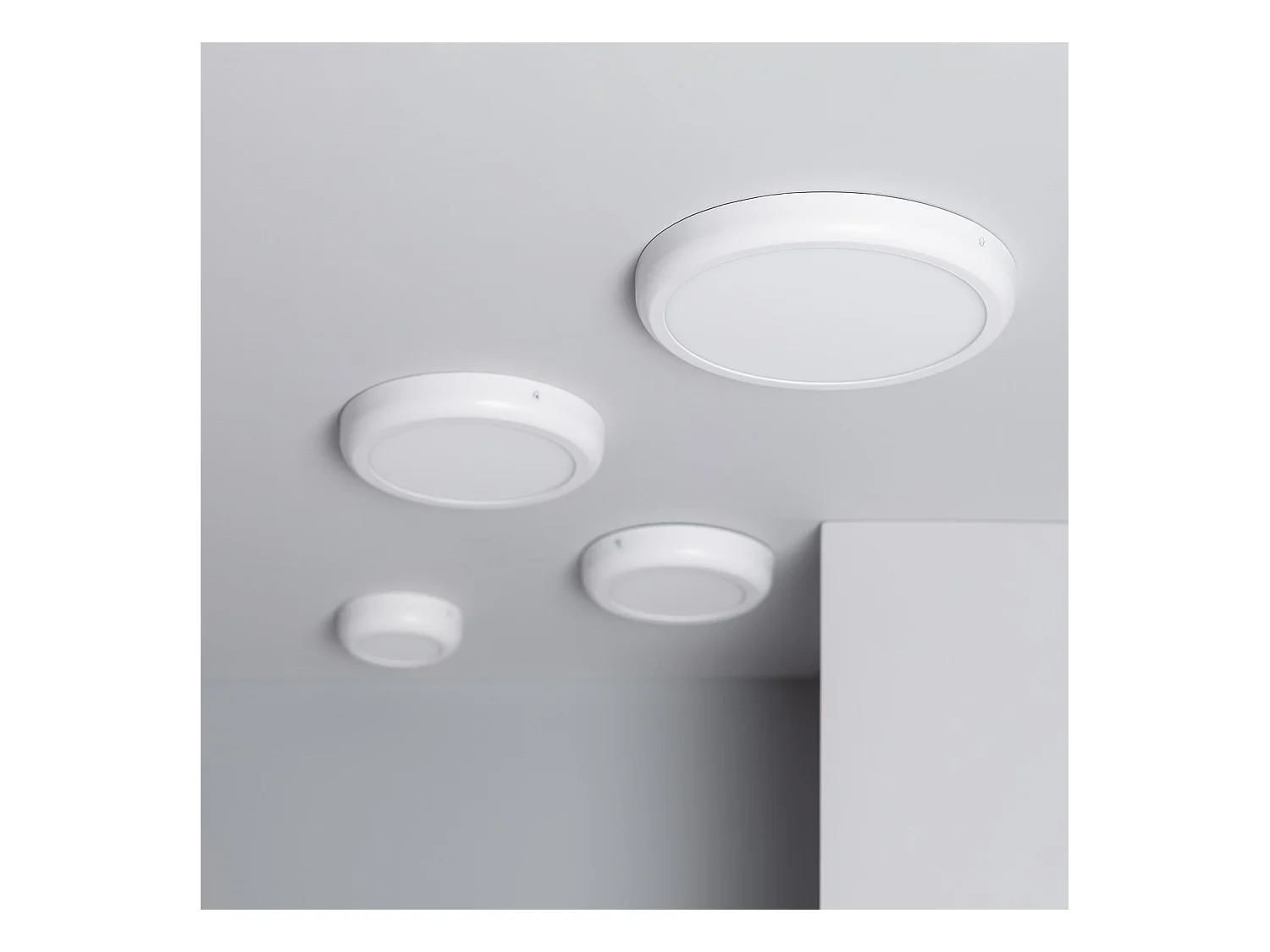 Plafón LED 12W Circular Metal Ø180 mm Design White 4000K Blanco Neutro