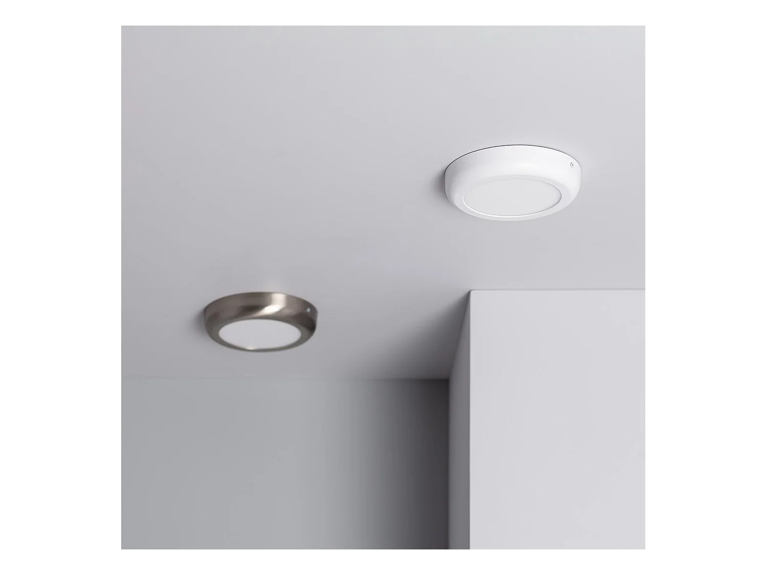Plafón LED 12W Circular Metal Ø180 mm Design White 4000K Blanco Neutro