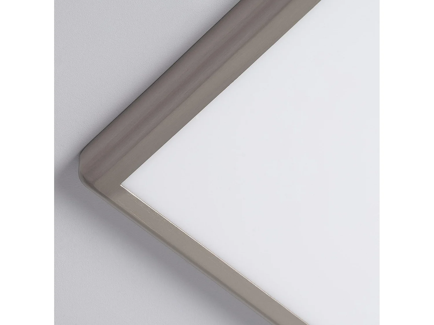 Plafonnier LED Carré 24W Métal Design Silver 300x300mm  4000K Blanc neutre