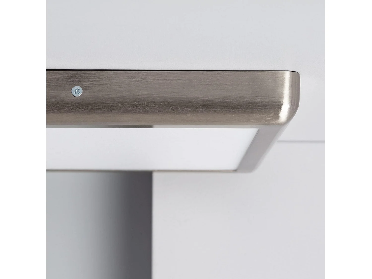 Plafonnier LED Carré 24W Métal Design Silver 300x300mm  4000K Blanc neutre