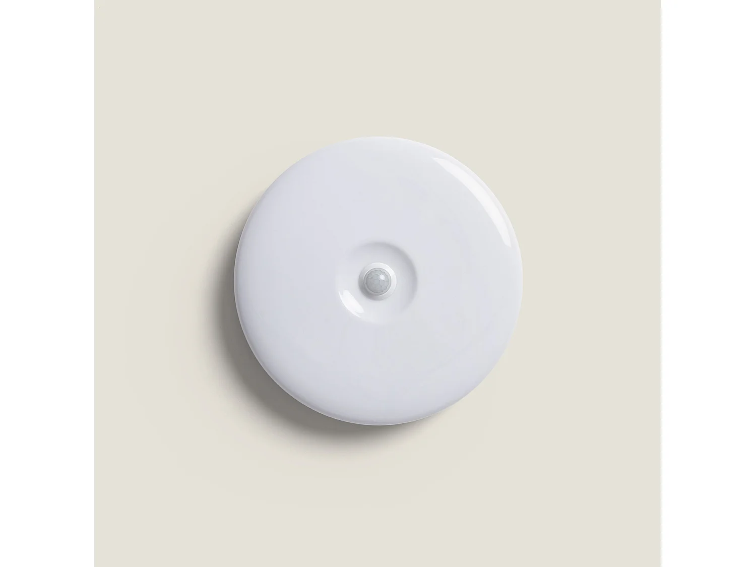 Plafonnier LED 12W Ø216 mm No Flicker avec Détecteur de Présence PIR et Crépusculaire  6500K Blanc froid