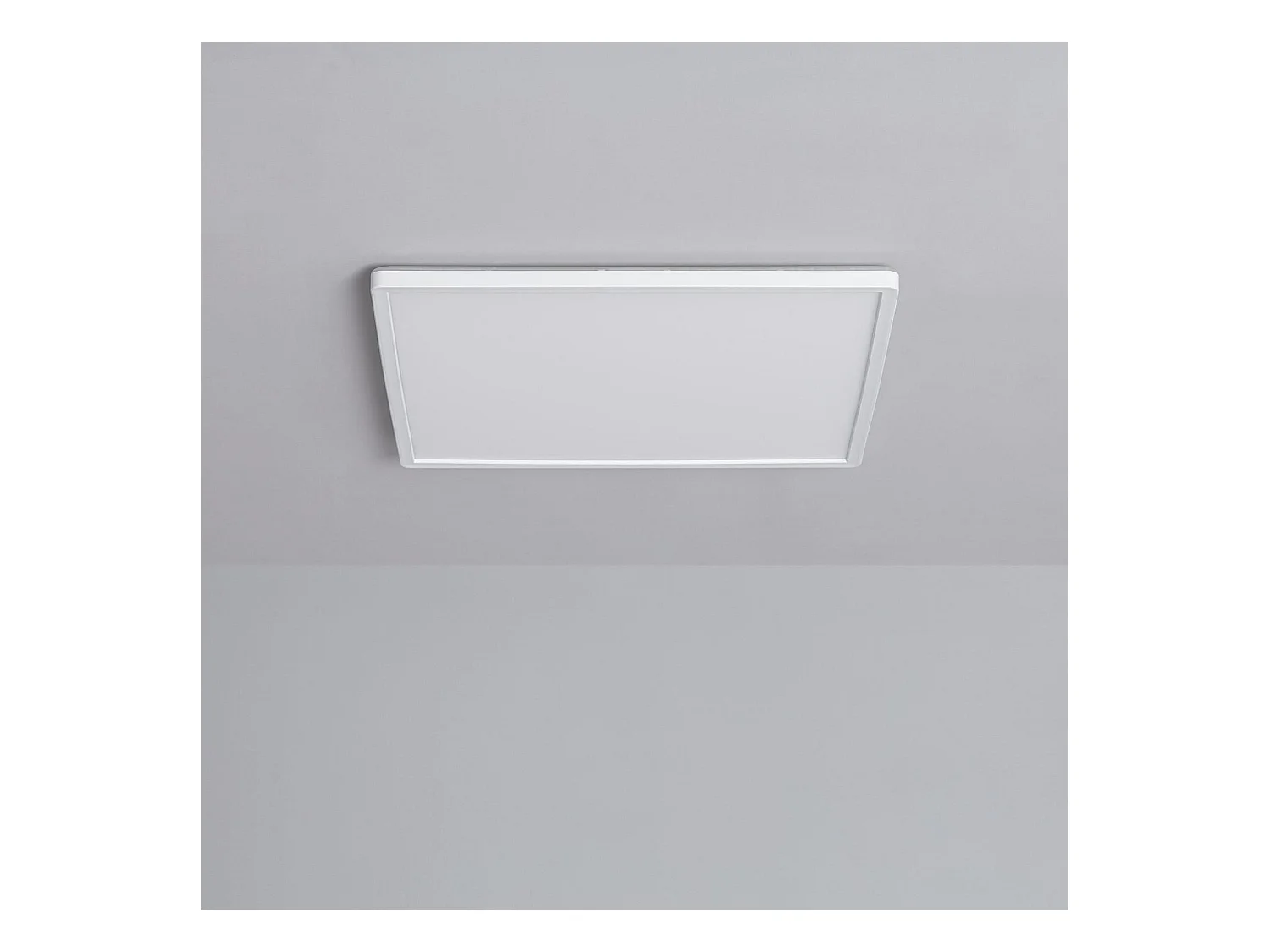 Plafonnier LED Carré Variation par Paliers 3 Niveaux SwitchDimm 24W Double Face 420x420mm 4000K Blanc neutre