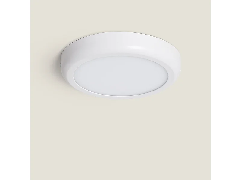 Plafoniera LED 18W Circolare Metallo Ø225 mm Design Bianco 6000K Bianco Freddo