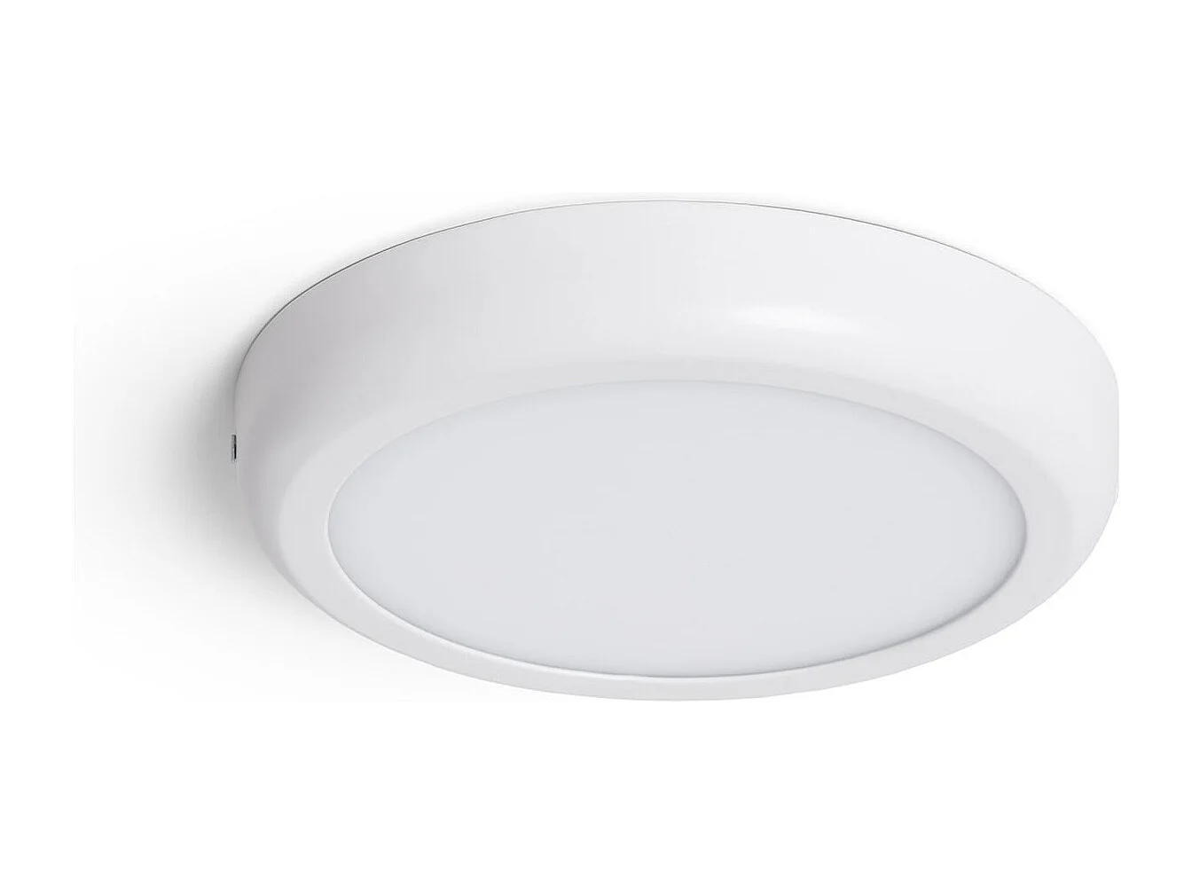 Plafonnier LED Rond 18W Métal Design White Ø225 mm  6000K Blanc froid