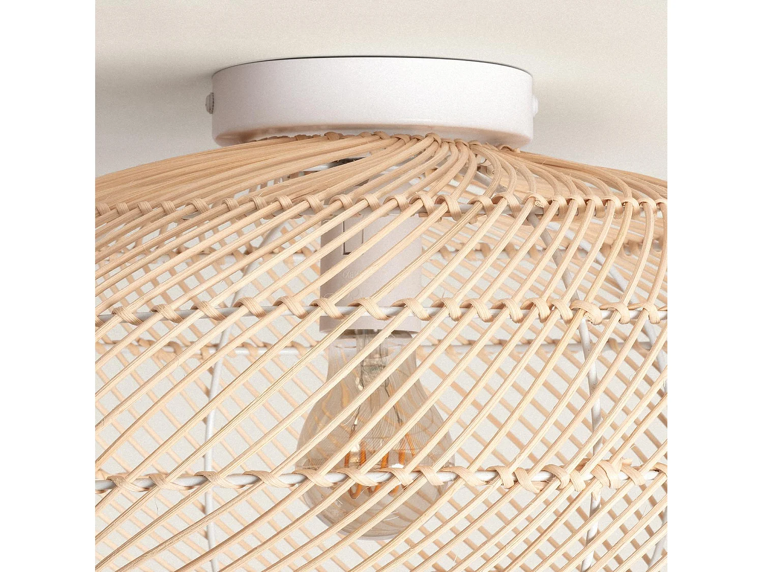 Plafoniera Bambù Nango Naturale