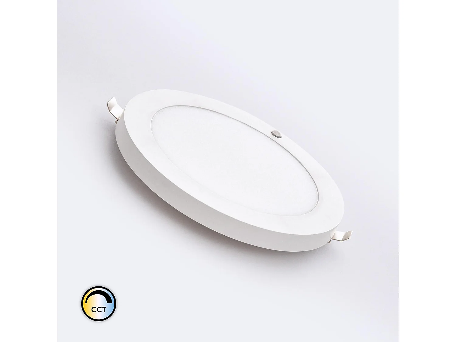 Dalle LED 18W CCT Sélectionnable Ronde Sélectionnable avec Détecteur PIR Coupe Ajustable Ø50-170 mm Sélectionnable (chaud-neutre-froid)
