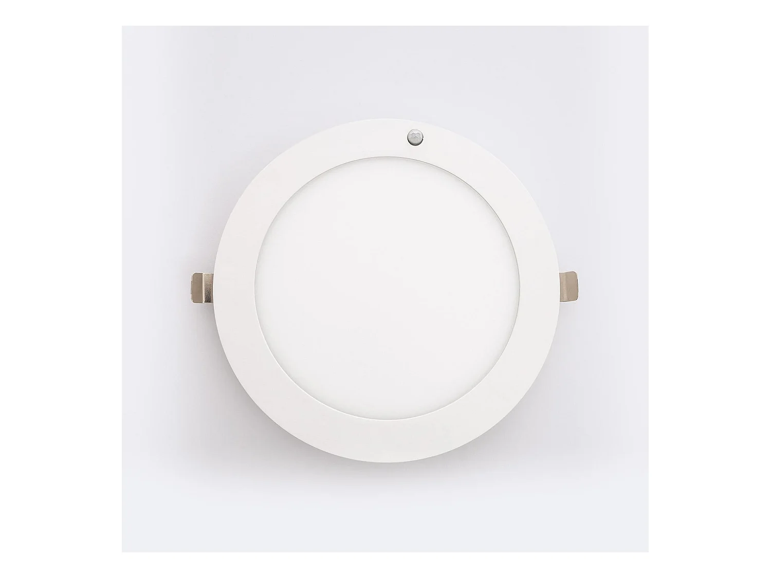 Dalle LED 18W CCT Sélectionnable Ronde Sélectionnable avec Détecteur PIR Coupe Ajustable Ø50-170 mm Sélectionnable (chaud-neutre-froid)