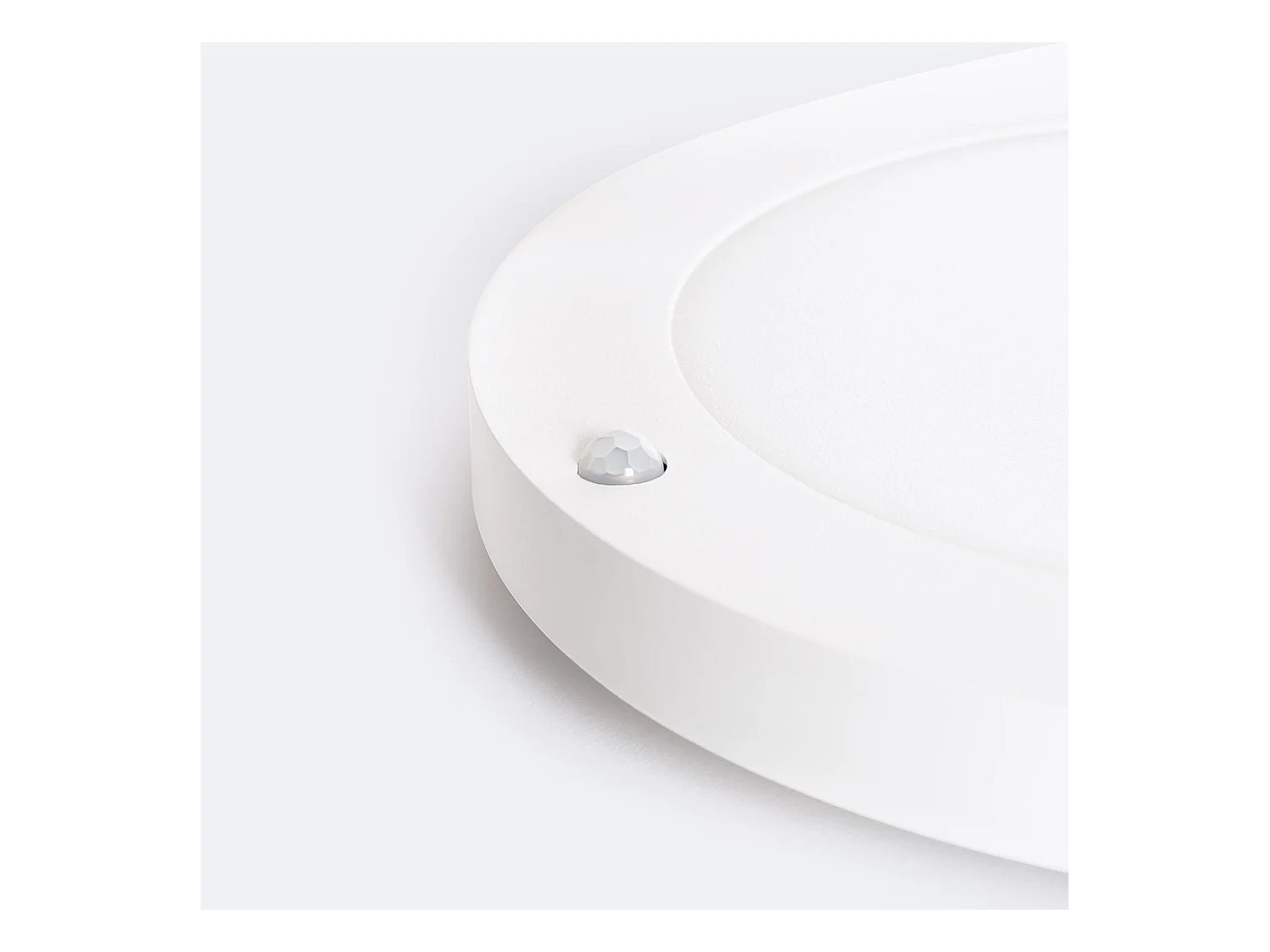 Dalle LED 18W CCT Sélectionnable Ronde Sélectionnable avec Détecteur PIR Coupe Ajustable Ø50-170 mm Sélectionnable (chaud-neutre-froid)