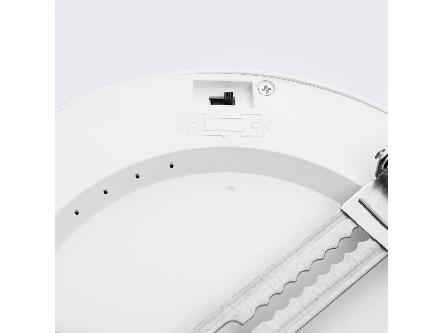 Dalle LED 18W CCT Sélectionnable Ronde Sélectionnable avec Détecteur PIR Coupe Ajustable Ø50-170 mm Sélectionnable (chaud-neutre-froid)