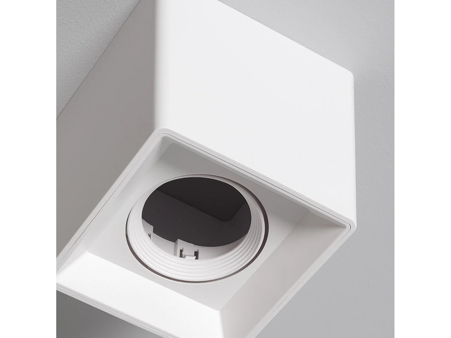 Aplique de Techo Cuadrado Space Blanco