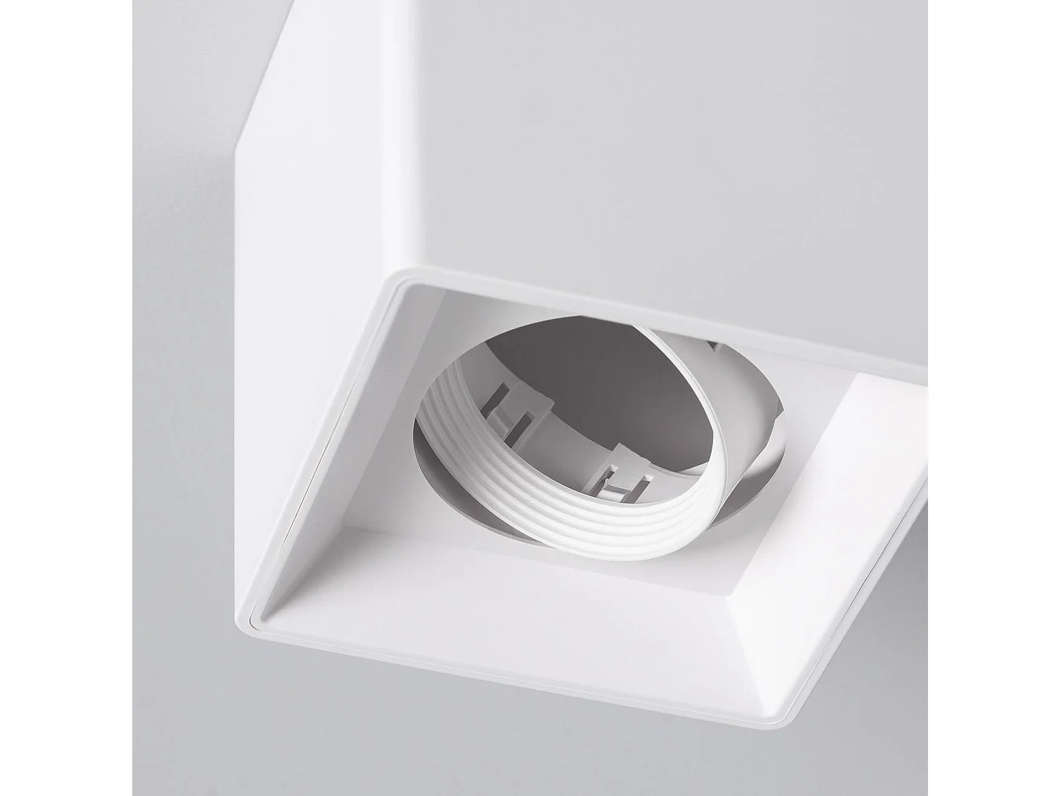 Aplique de Techo Cuadrado Space Blanco