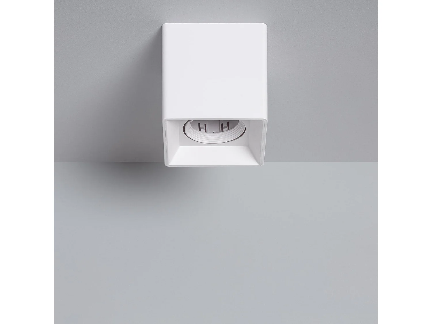 Aplique de Techo Cuadrado Space Blanco