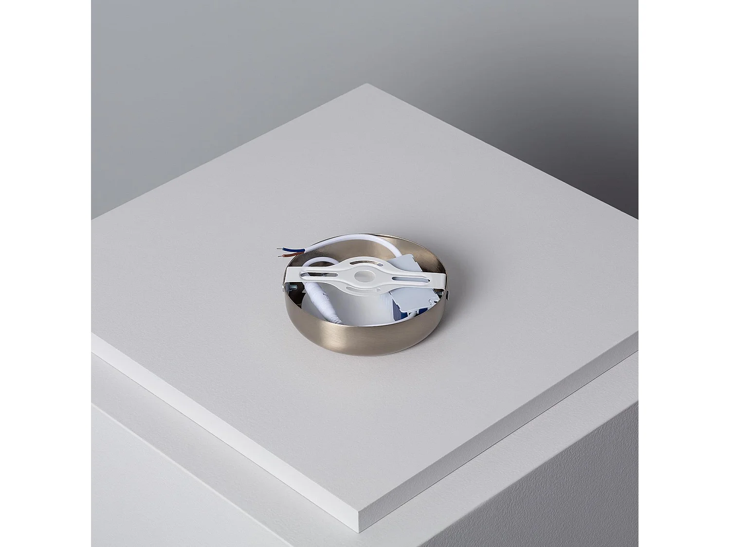 Plafonnier LED Rond Métal Design Silver 6W Ø120mm  4000K Blanc neutre