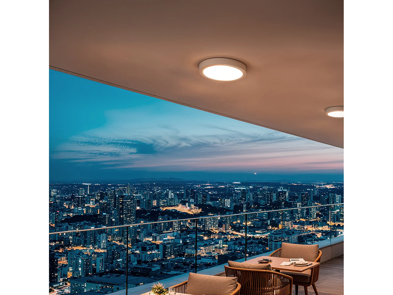 Plafón LED 24W Circular Ø295 mm 3000K Blanco Cálido