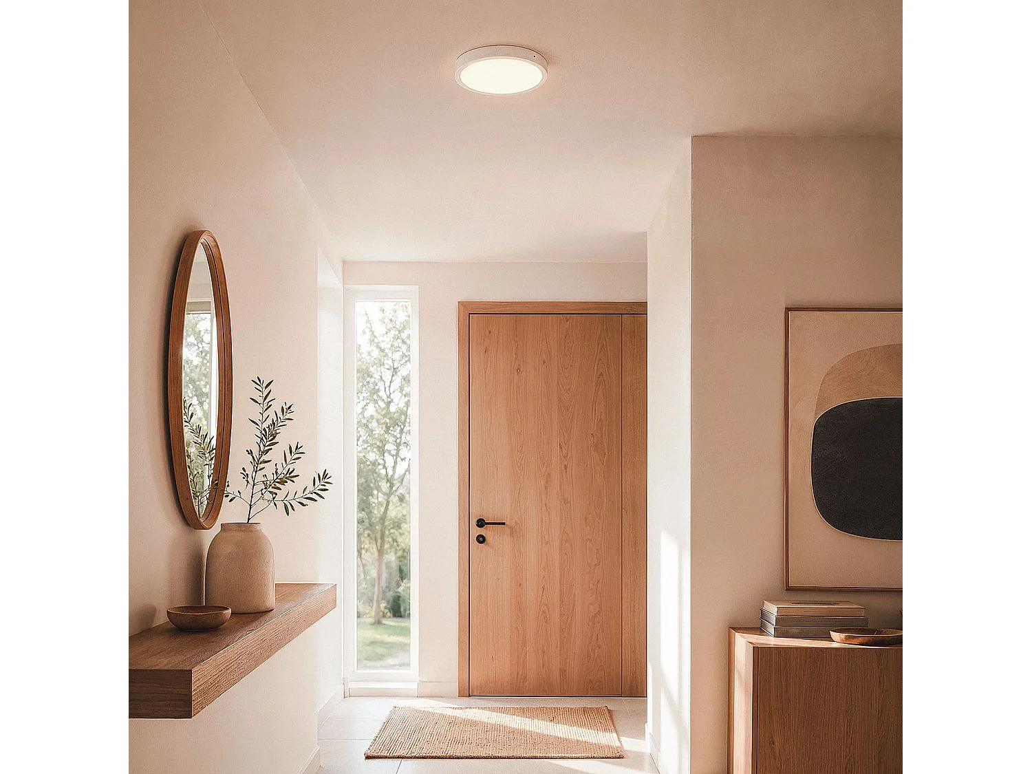 Plafonnier LED Rond 24W Ø295 mm 3000K Blanc chaud