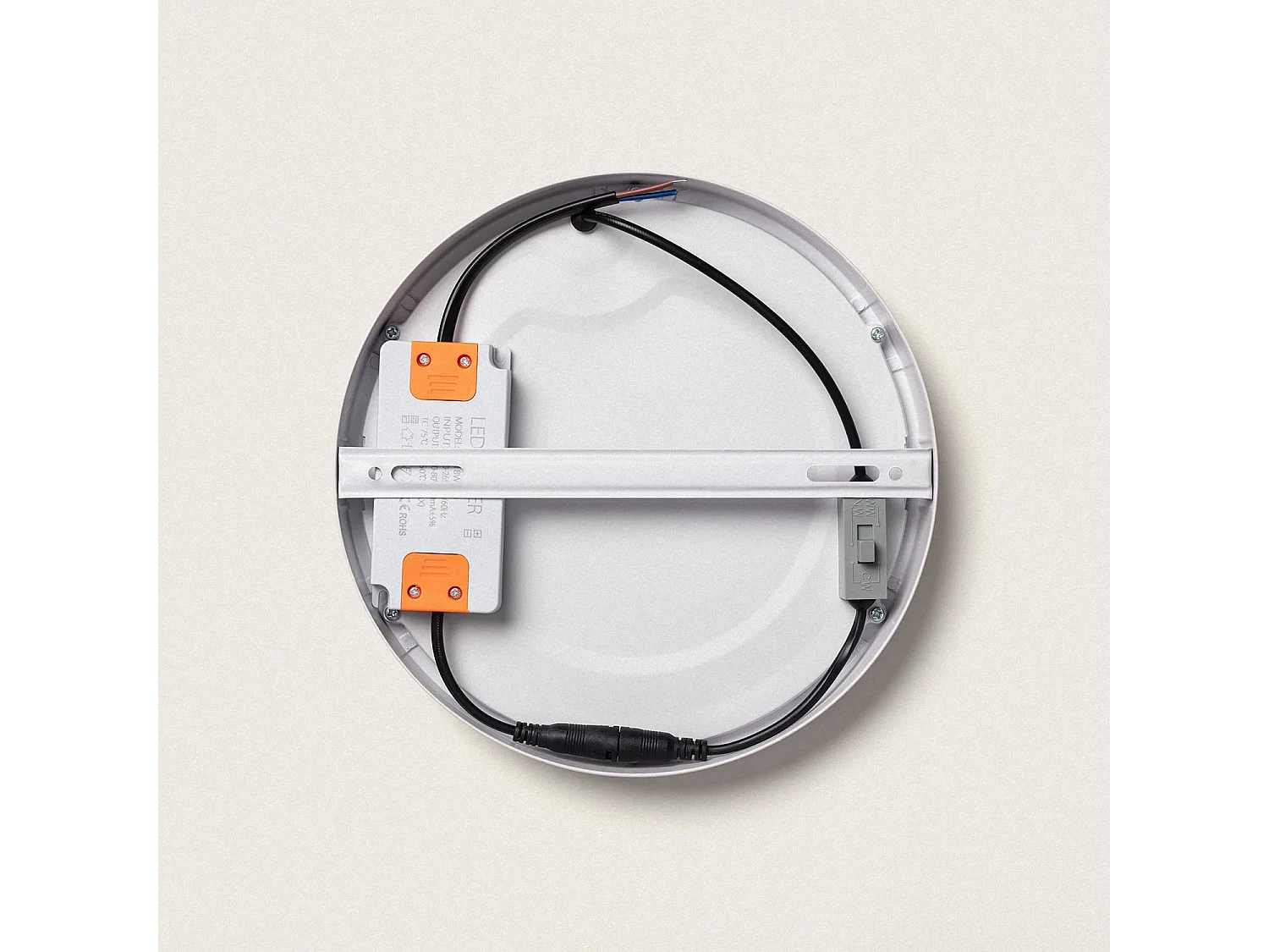 Plafoniera LED 18W Circolare Superslim CCT Selezionabile Ø205 mm Selezionabile (Caldo-Naturale-Freddo)