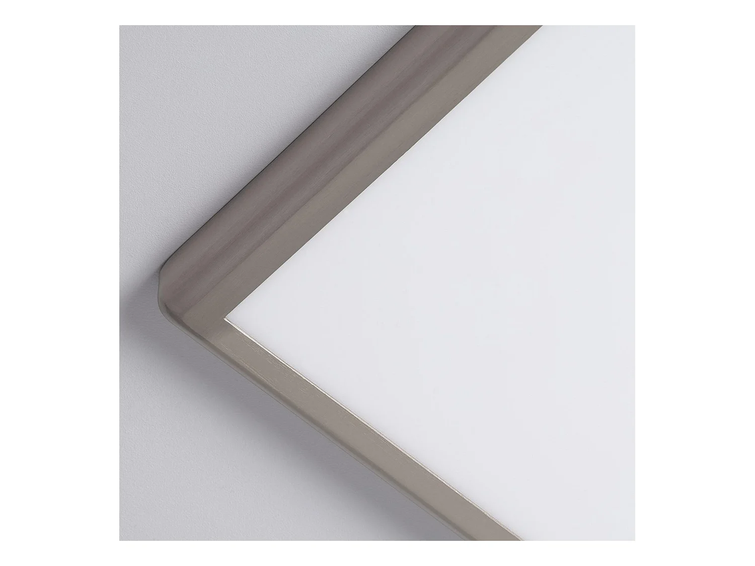 Plafonnier LED Carré 24W Métal Design Silver 300x300mm  3000K Blanc chaud