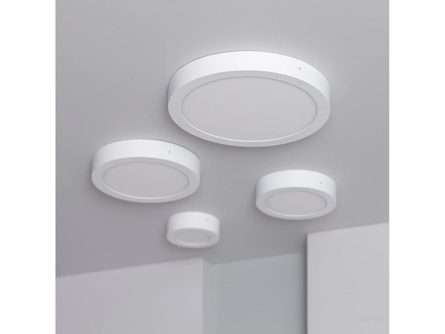 Plafonnier LED Rond 24W Ø295 mm 6000K Blanc froid