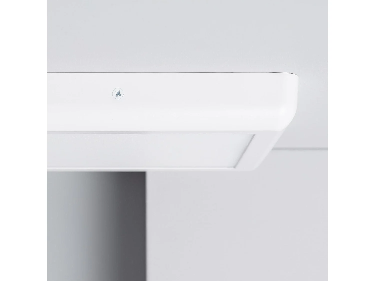Plafonnier LED Carré Métal 18W Design White 225x225 mm  4000K Blanc neutre