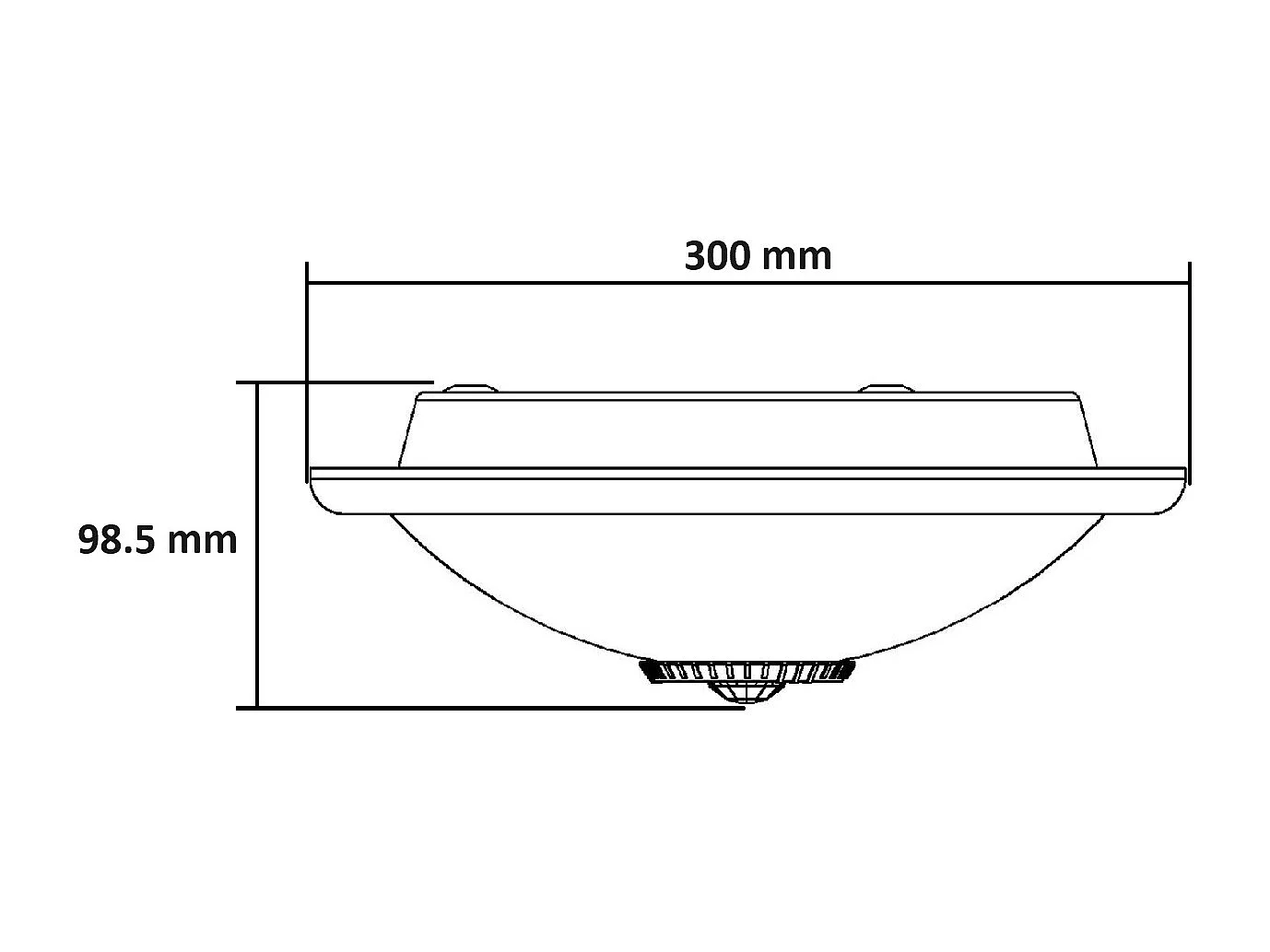 Plafonnier LED Rond 2x E27 avec Détecteur de Mouvement PIR et Crépusculaire Blanc