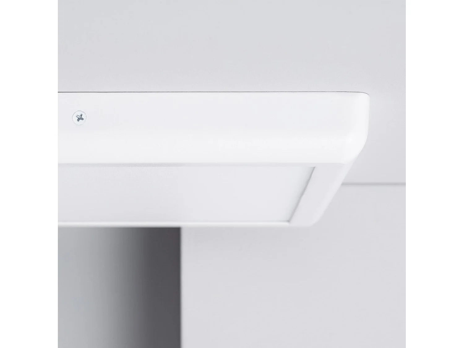 Plafoniera LED 24W Quadrata Metallo 300x300 mm Design Bianco 6000K Bianco Freddo