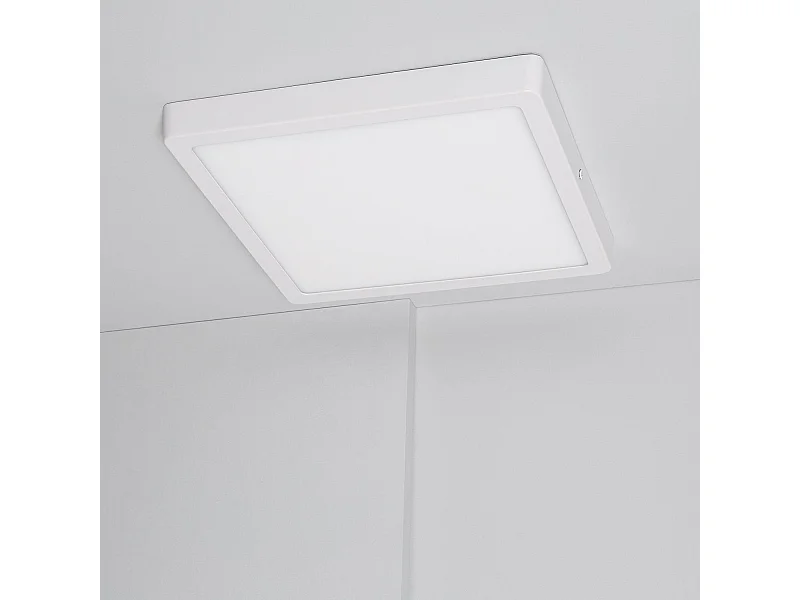 Plafonnier LED Carré 24W Extra-Plat CCT Sélectionnable 280x280 mm Sélectionnable (chaud-neutre-froid)