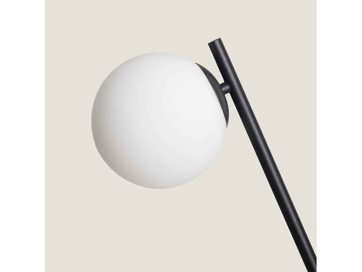 Lampadaire Métal et Verre Balts  Noir