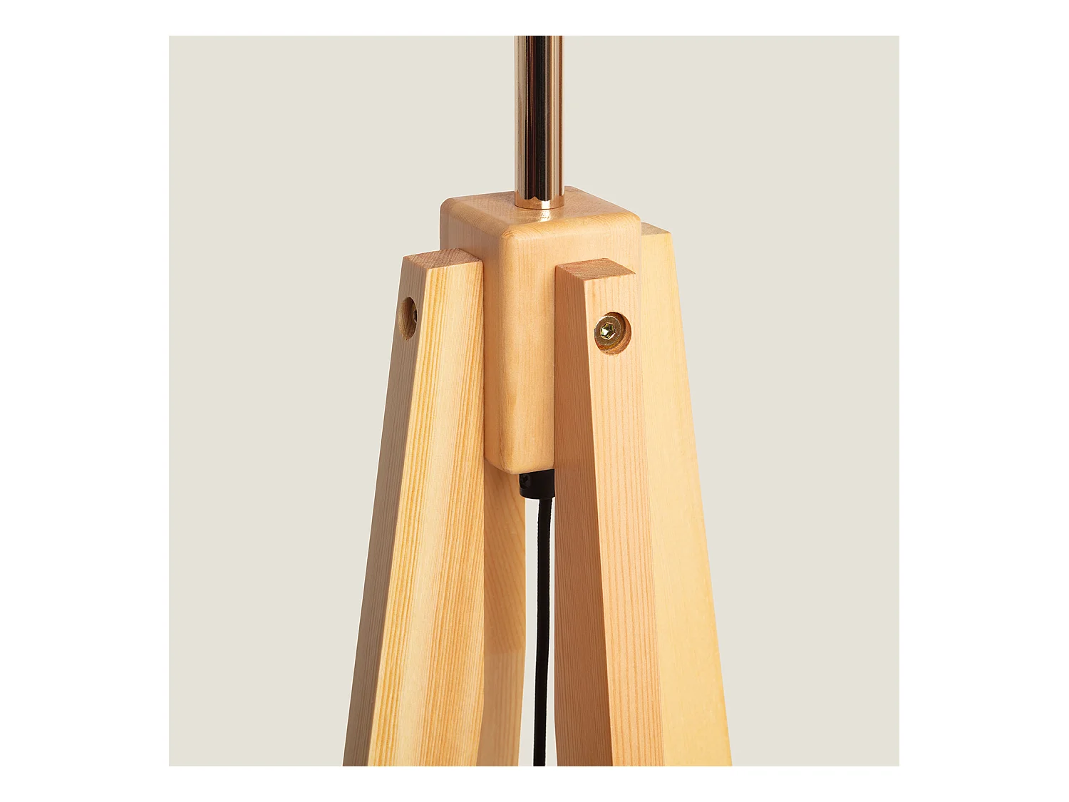 Lampadaire Bois Korsade Blanc