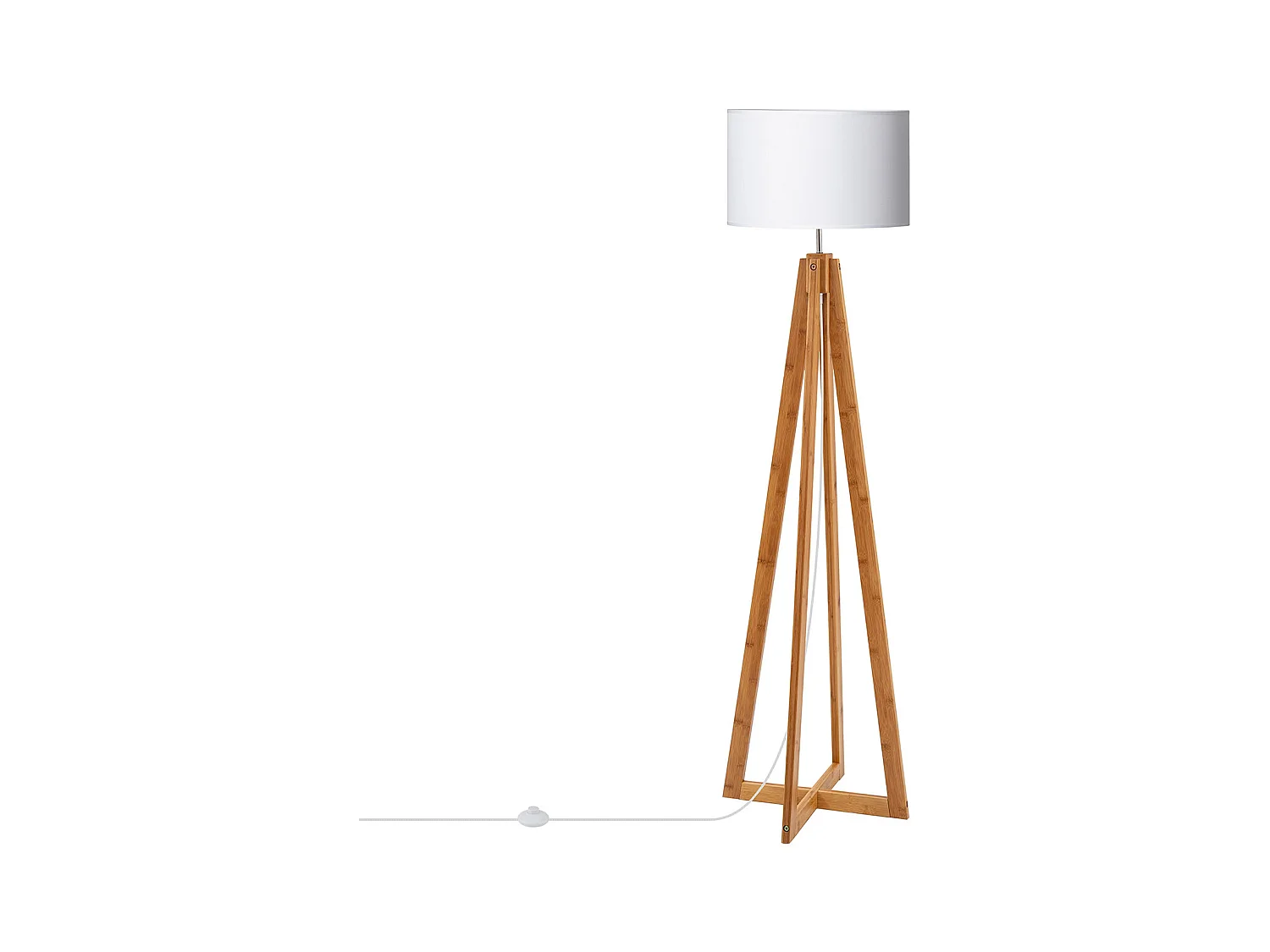 Lampadaire Bois Korsade Blanc