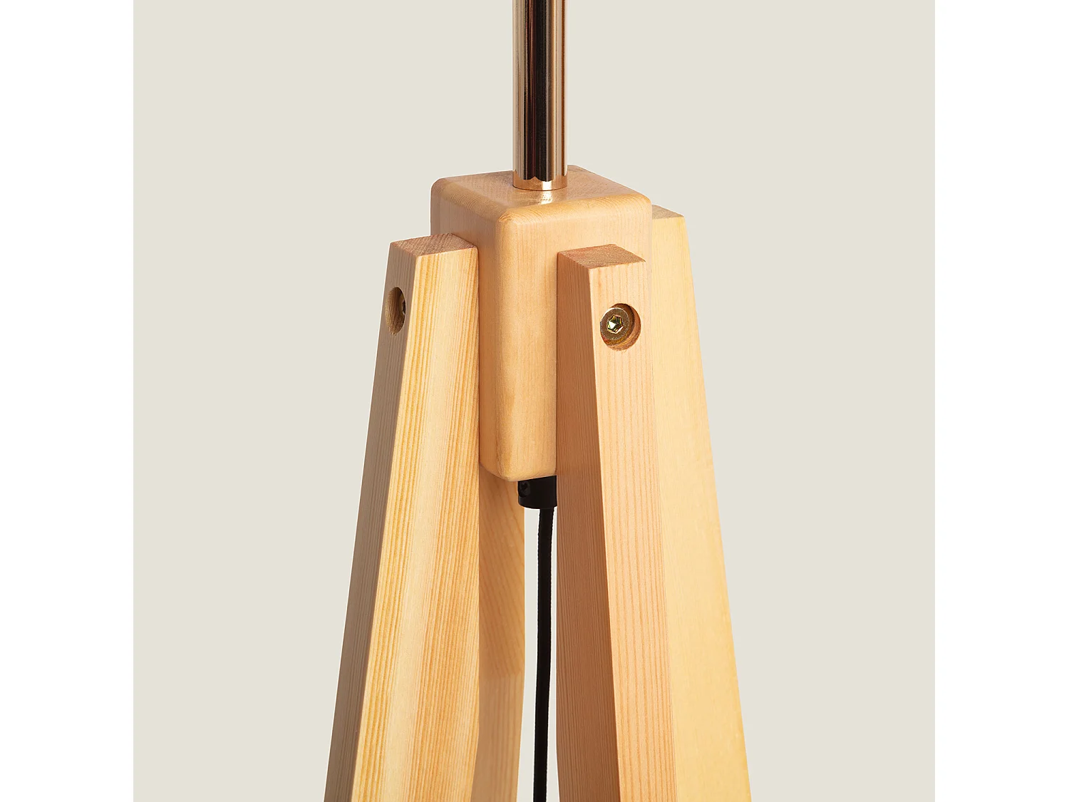 Lampadaire Bois Korsade Blanc