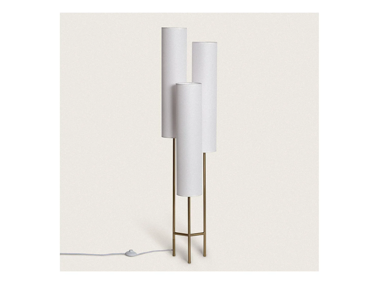Lampadaire Métal Senza Blanc