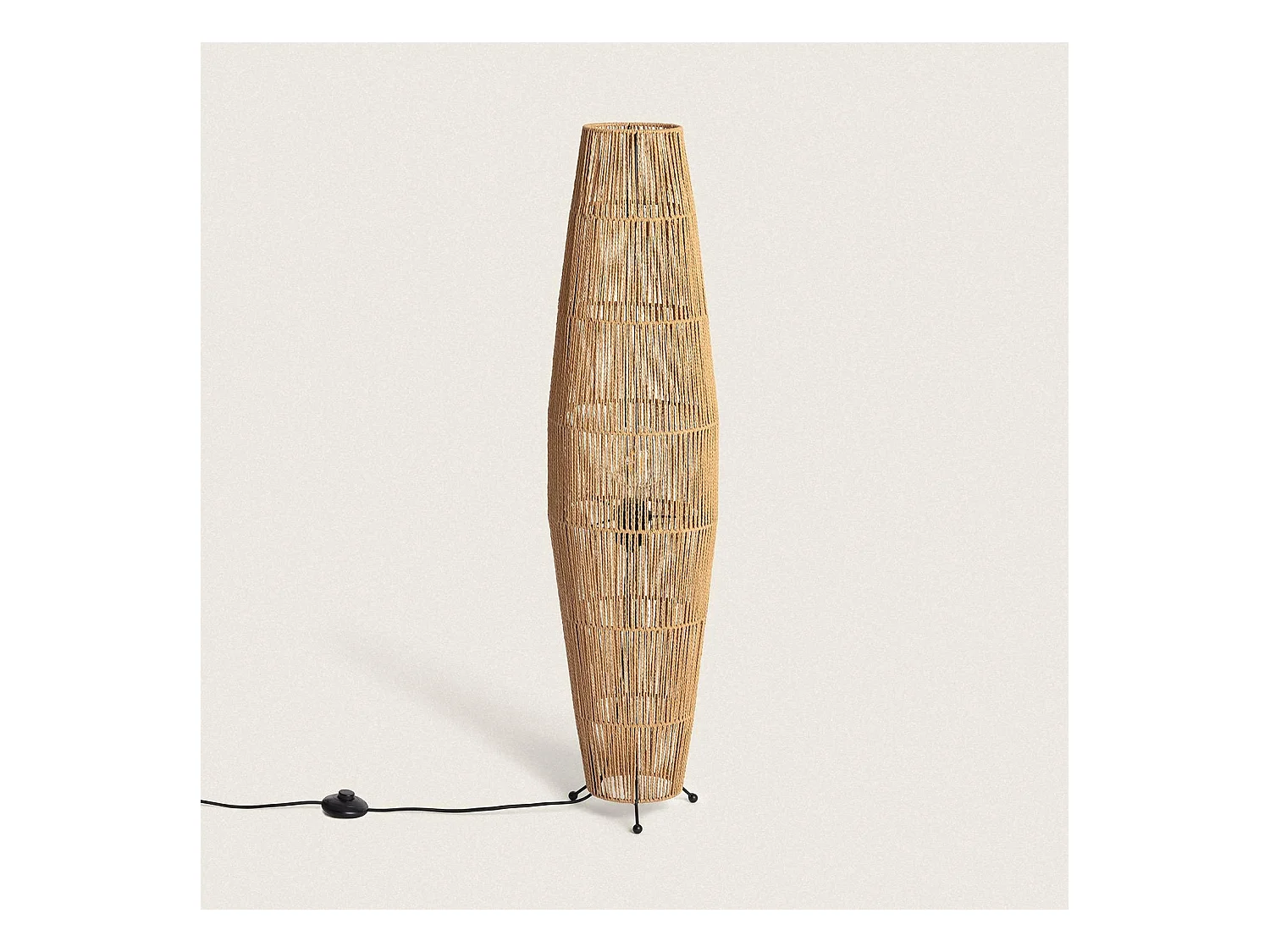 Lampadaire Papier Tressé Mahali  Naturel