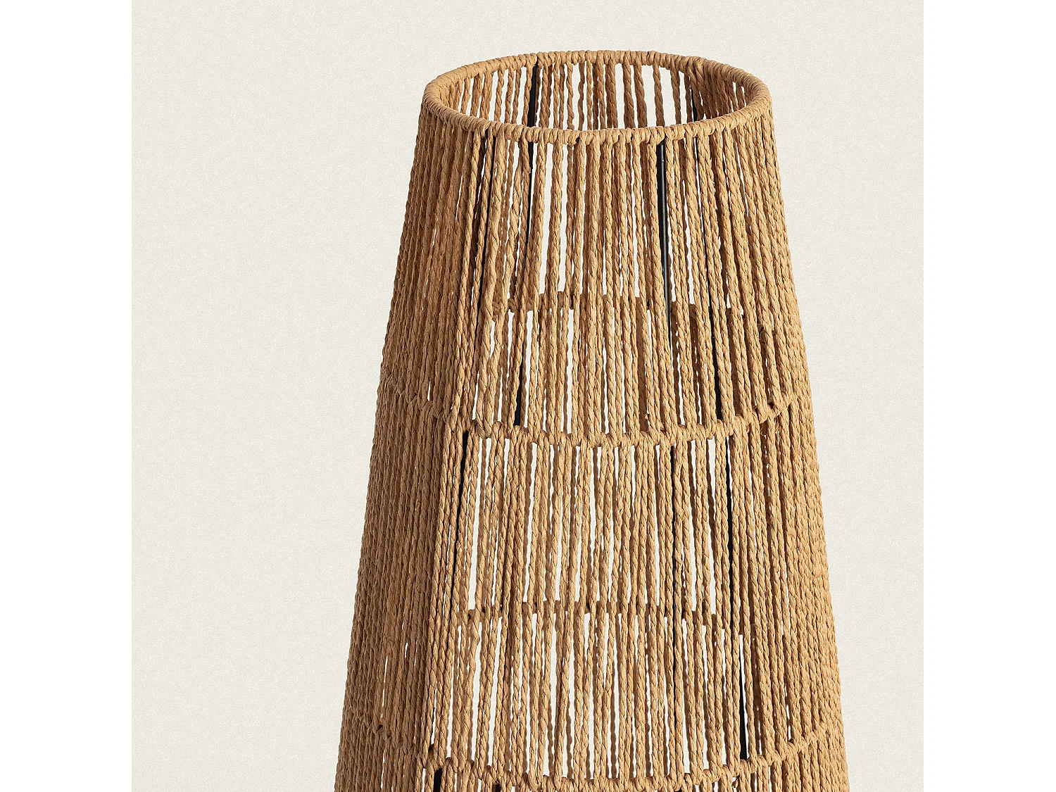 Lampadaire Papier Tressé Mahali  Naturel