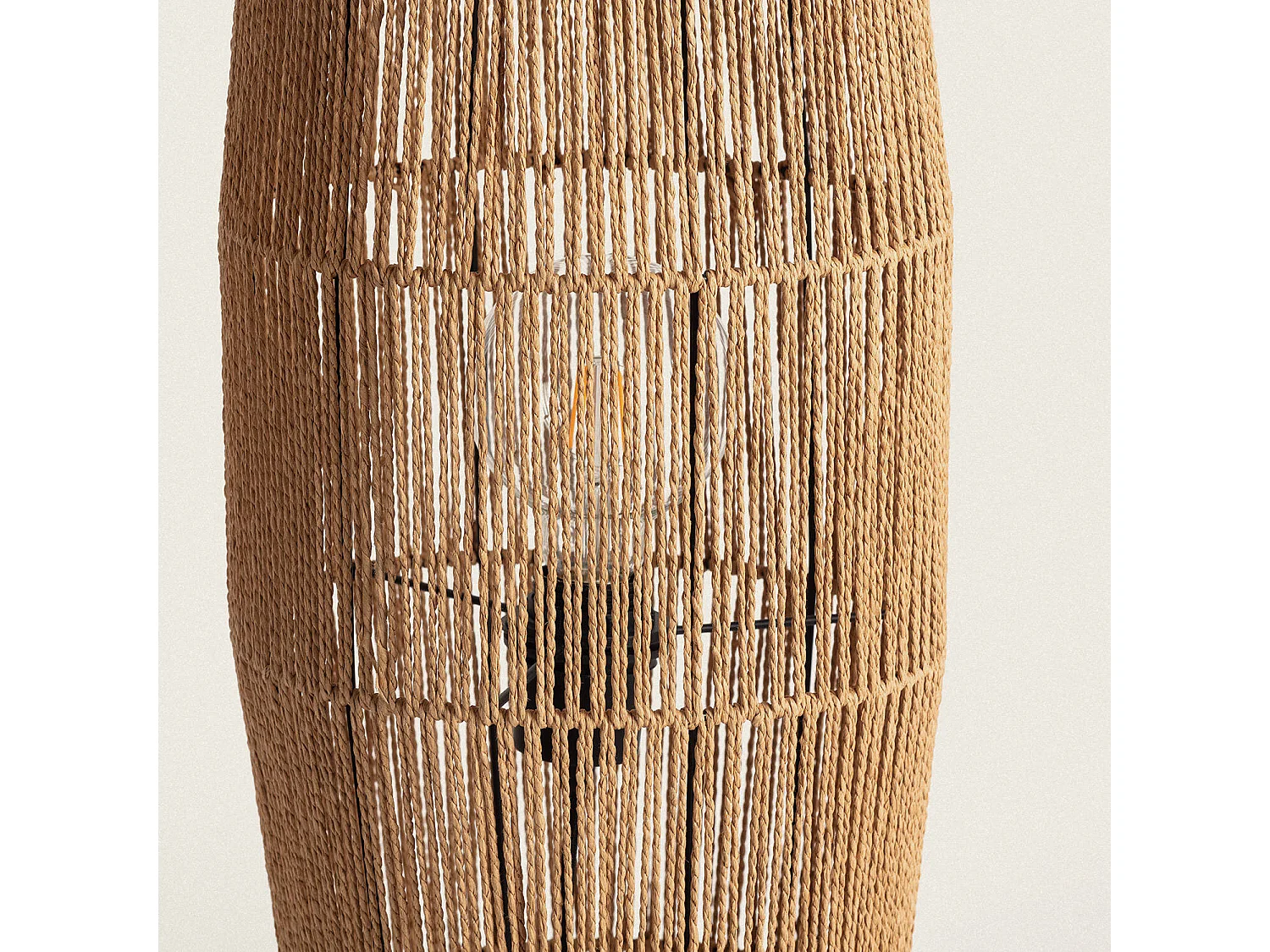 Lampadaire Papier Tressé Mahali  Naturel