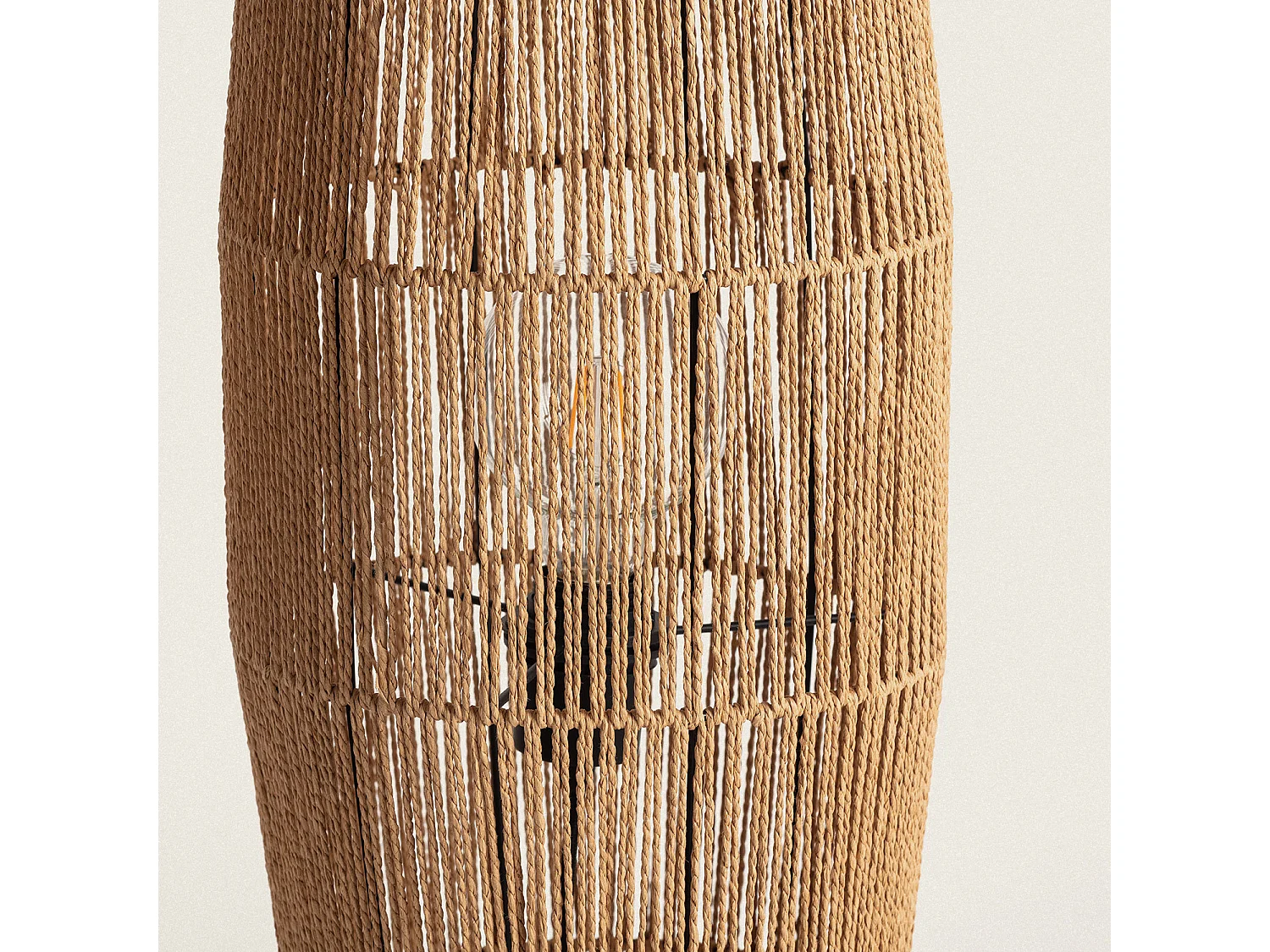 Lampadaire Papier Tressé Mahali  Naturel